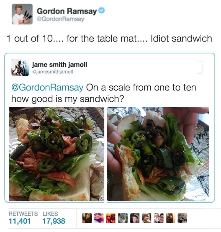 ŠALJU NAJBIZARNIJE SLIKE SLAVNOM KUHARU: Gordon Ramsay opleo po svojim obožavateljima na Twitteru