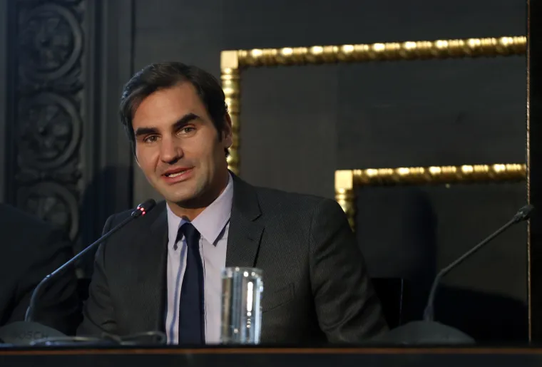 Promovirajući Laver Cup, novo tenisko natjecanje inovativnog formata koje će se održati u rujnu u Pragu, Roger Federer i Tomas Berdych priuštili su obožavateljima tenis na rijeci.