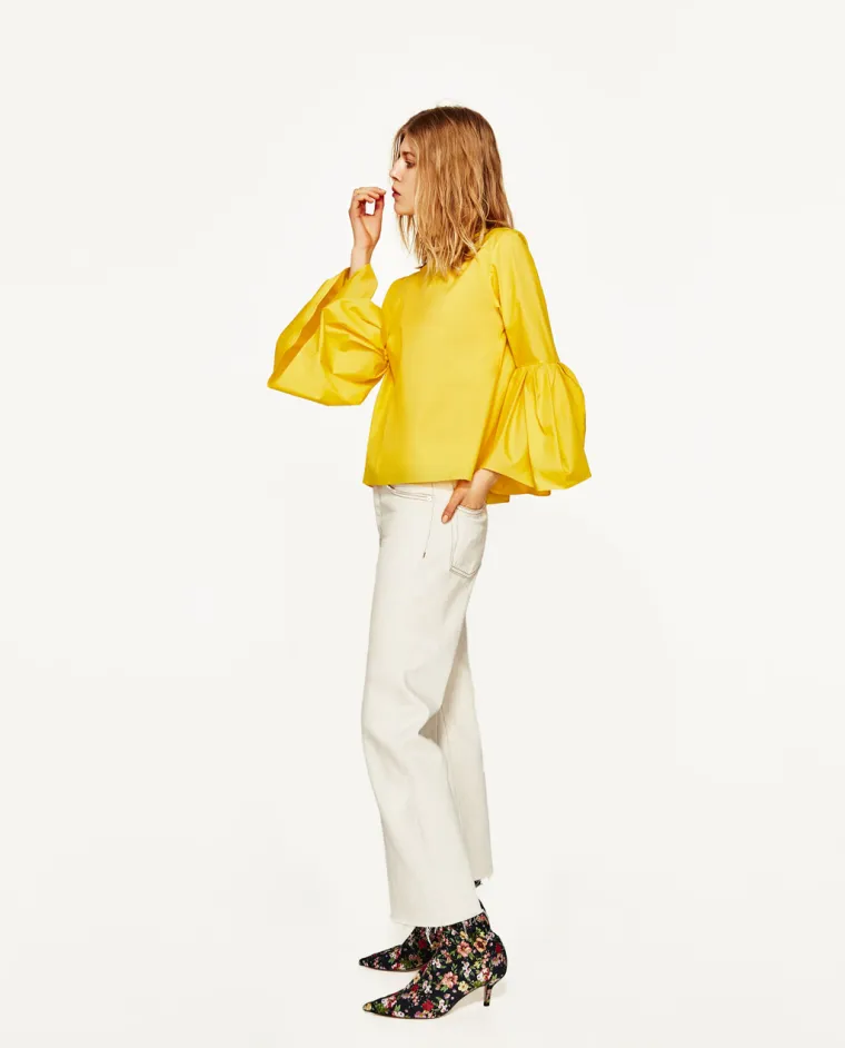 Top od popelina s izvezenim rukavima, 229,90 kuna