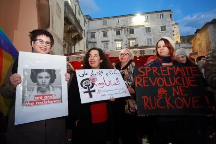 U Zagrebu i Splitu organiziran 'Noćni marš' na Dan žena koji ukazuje na važnosti ženske borbe