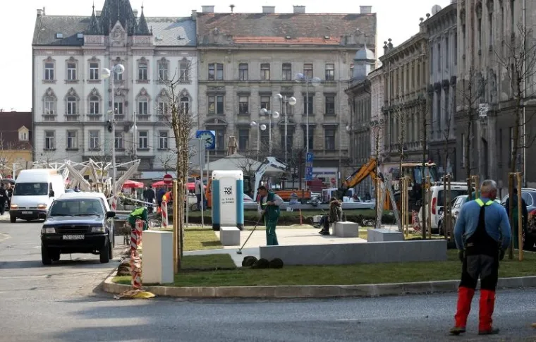 Uređuje se Britanski trg i postavlja nova fontana