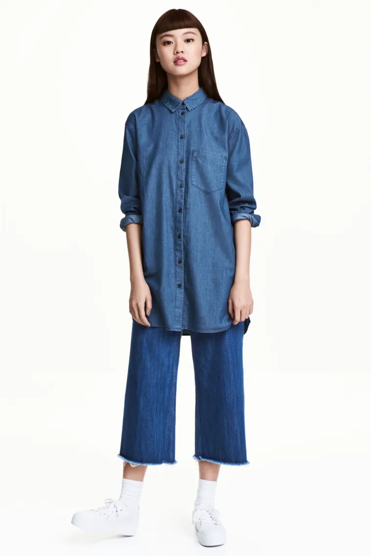 Široka traper košulja, H&amp;M, 149,00 kuna