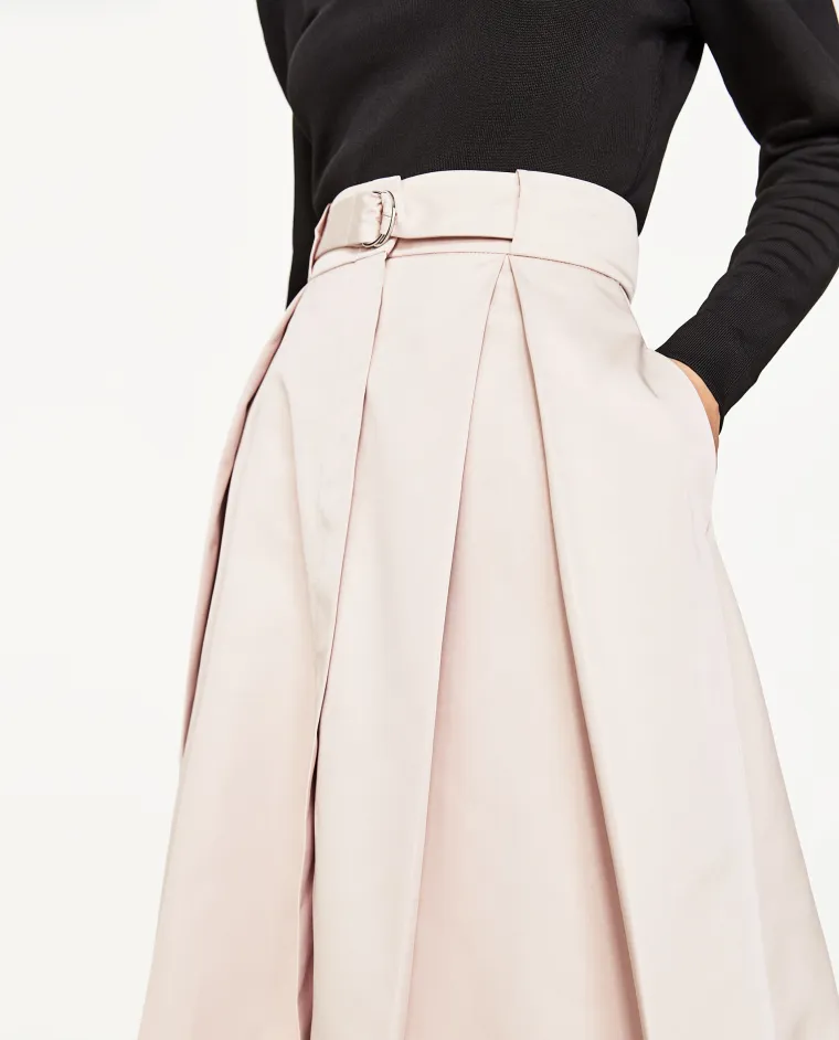 Satenska suknja s pojasom, Zara, 229,90 kuna