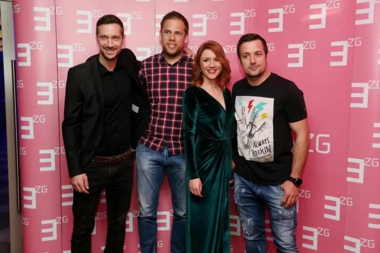 Radio Enter u hotelu Westin proslavio treći rođendan. Ivan Vukušić, Ivan Stevanović, Anita Frtalić, Zlatko Horvat