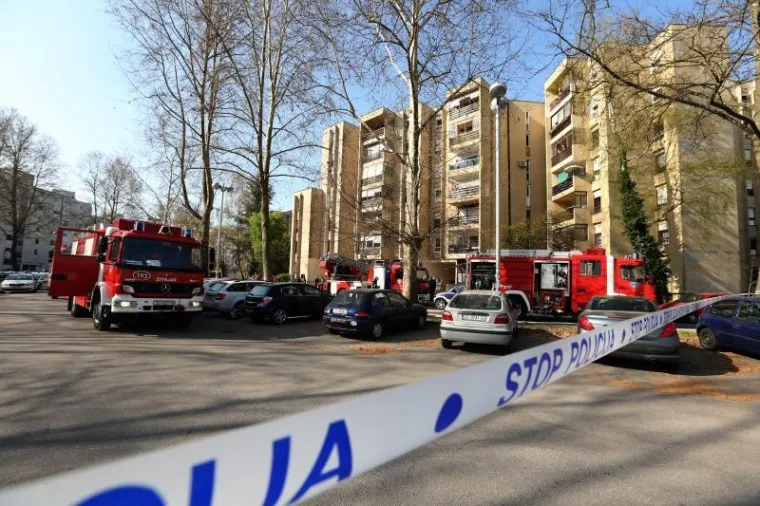 Požar u zagrebačkim Dugavama, vatrogasci evakuirali stanare s vi&scaron;ih katova