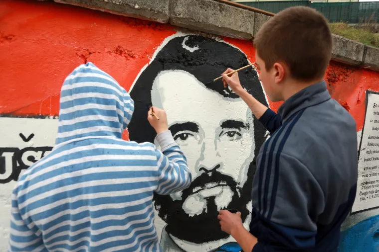 Torcidini crtači dio zida u Vukovarskoj posvetili Radiću, B. Bu&scaron;iću, Bare&scaron;iću i Z. Bu&scaron;iću