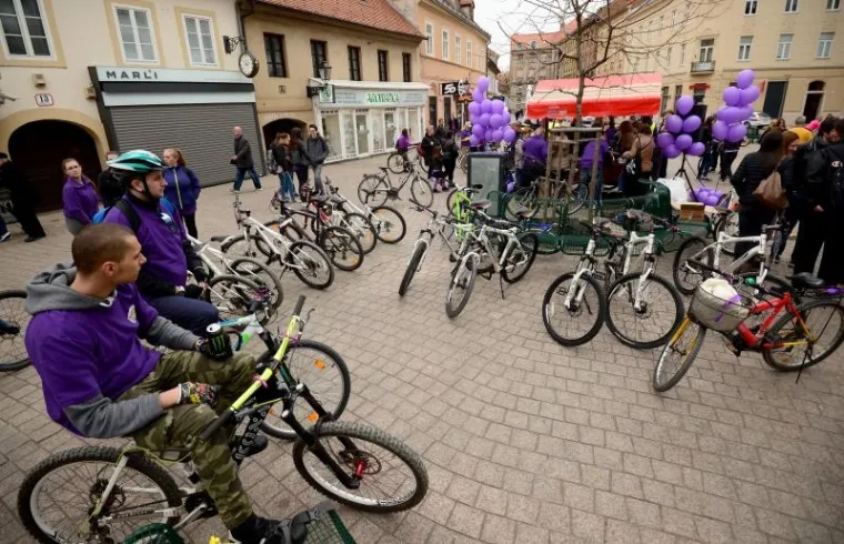 U Zagrebu se održala 3. biciklijada 'Bicikliraj za epilepsiju' povodom Ljubičastog dana