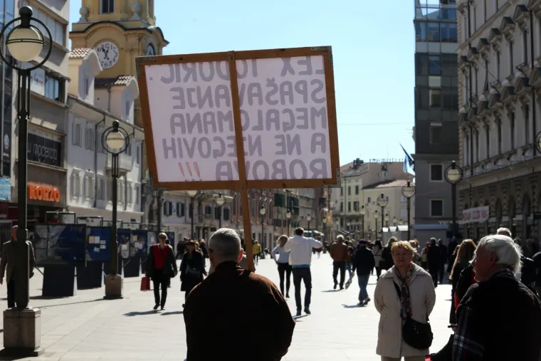 Prosvjedi protiv Todorića u Rijeci