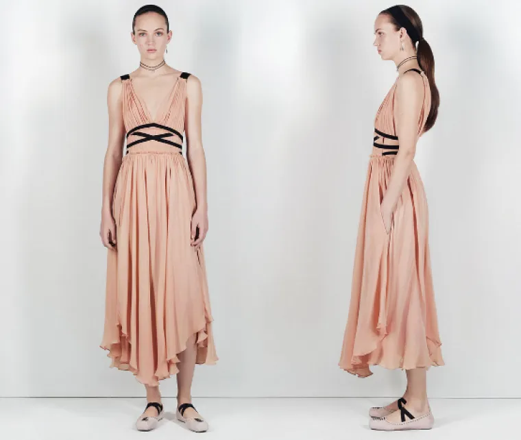 Haljina s kontrastnim vrpcama - 699,90 kuna