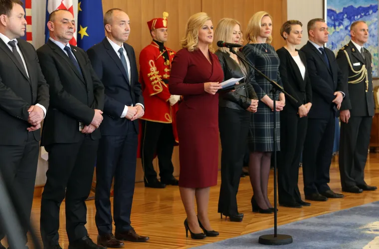 Predsjednica na Pantovčaku svečano uručila braniteljima odlikovanja za junačke činove