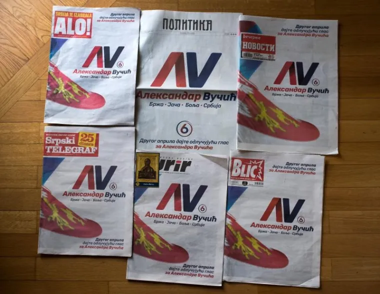 Vučićev potez bez presedana - zakupio sve naslovnice