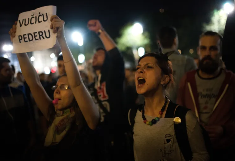 Prosvjedi protiv Aleksandra Vučića