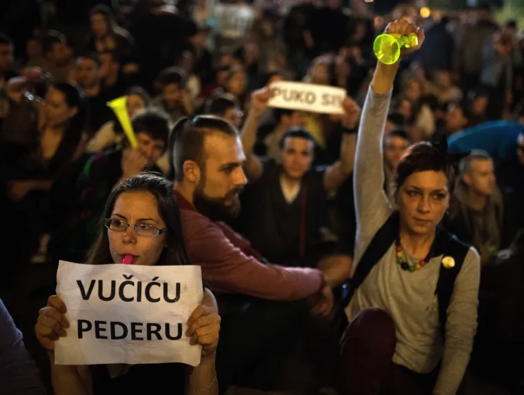 Prosvjedi protiv Aleksandra Vučića