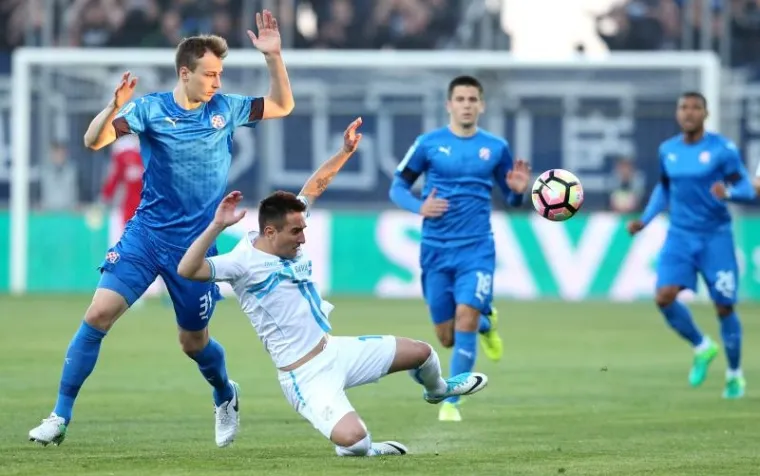 DERBI U SLIKAMA: Rijekini i Dinamovi igrači se ne &scaron;tede u utakmici koja bi mogla odlučiti o prvaku