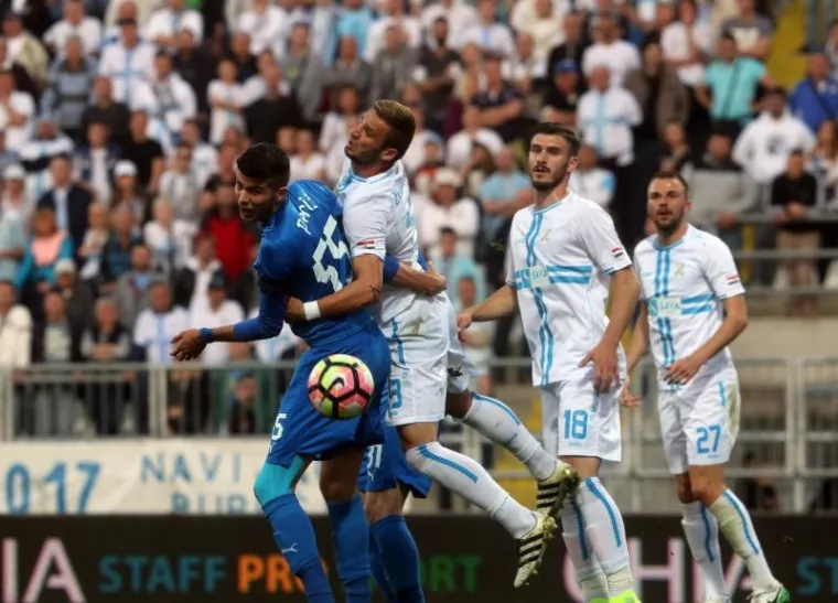 DERBI U SLIKAMA: Rijekini i Dinamovi igrači se ne &scaron;tede u utakmici koja bi mogla odlučiti o prvaku