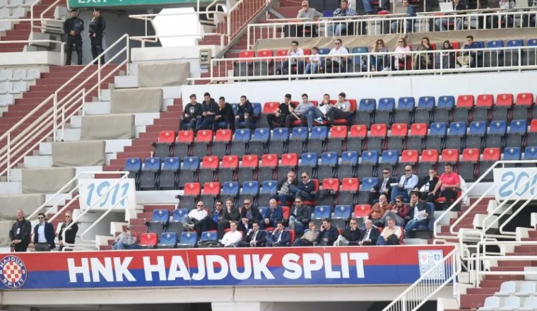OVAKO IZGLEDA SPLITSKA TUGA: Pogledajte sablasno prazne tribine Poljuda tijekom ogleda Hajduka i Slavena