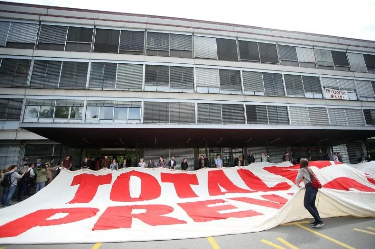 'Inicijativa za Filozofski' prosvjedom izražava nezadovoljstvo potezima rektorata