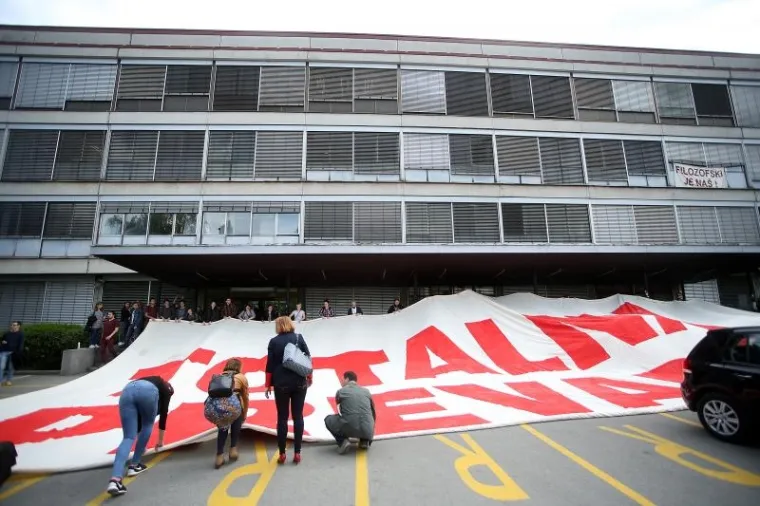 'Inicijativa za Filozofski' prosvjedom izražava nezadovoljstvo potezima rektorata