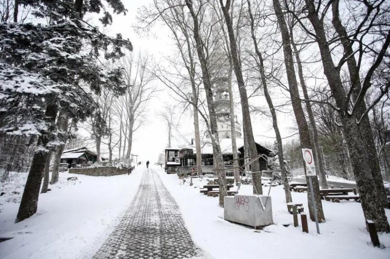 Snijeg ovio Medvednicu i napravio prekrasnu sliku