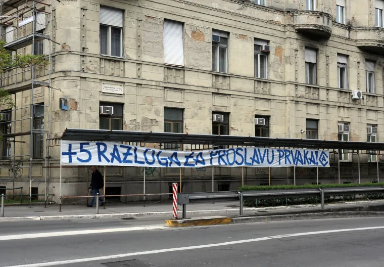 Armada transparentima slavi bodovnu prednost Rijeke nad Dinamom