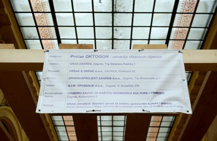 NOVO RUHO NAJPOZNATIJEG ZAGREBAČKOG PROLAZA: Postavljene su skele i započela prva faza obnove...