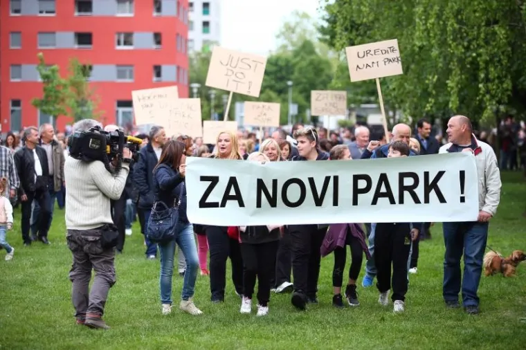 NAPETO NA SAVICI: Protivnike i zagovornike Bandićevog parka razdvojila interventna policija