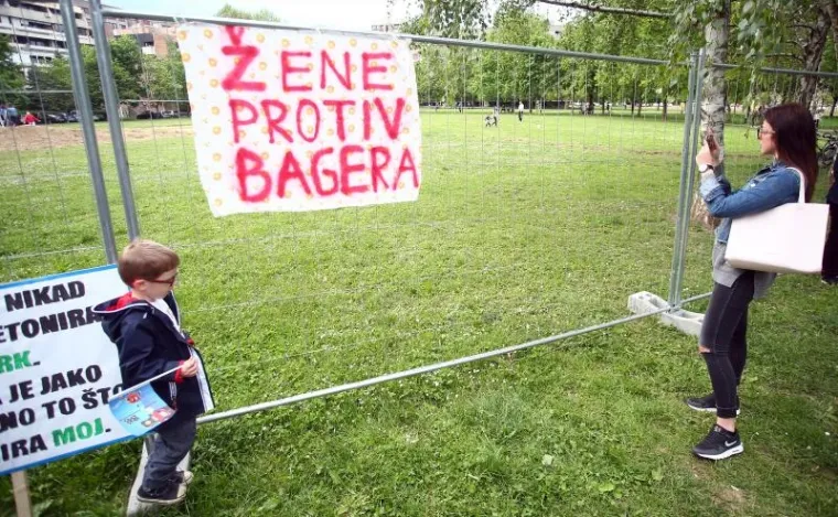 NAPETO NA SAVICI: Protivnike i zagovornike Bandićevog parka razdvojila interventna policija