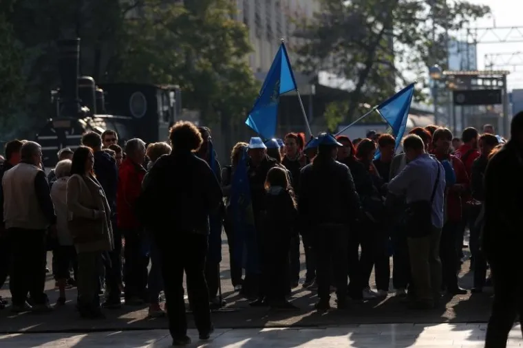 Sindikalisti vlakom krenuli prema Slavonskom Brodu obilježiti Praznik rada