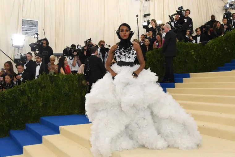 Janelle Monae također je nosila jednu od najneobičnijih kombinacija.