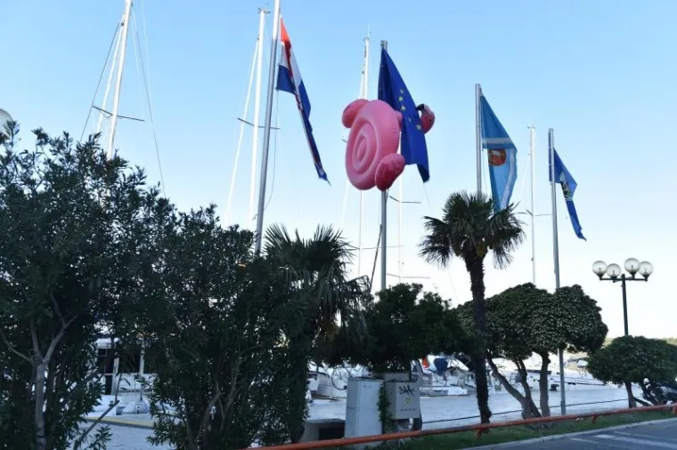 ZANIMLJIV PRIZOR IZ &Scaron;IBENIKA: &Scaron;to golemi plamenac radi na zastavi Europske unije?