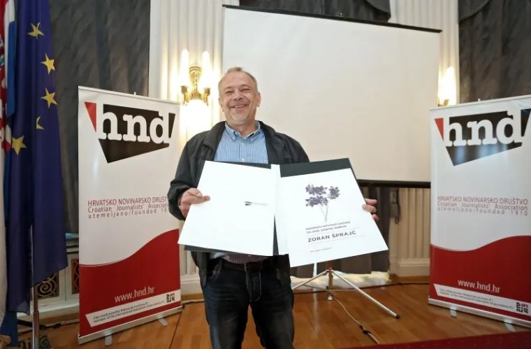 Zoran Šprajc je proglašen novinarom godine u 2016.