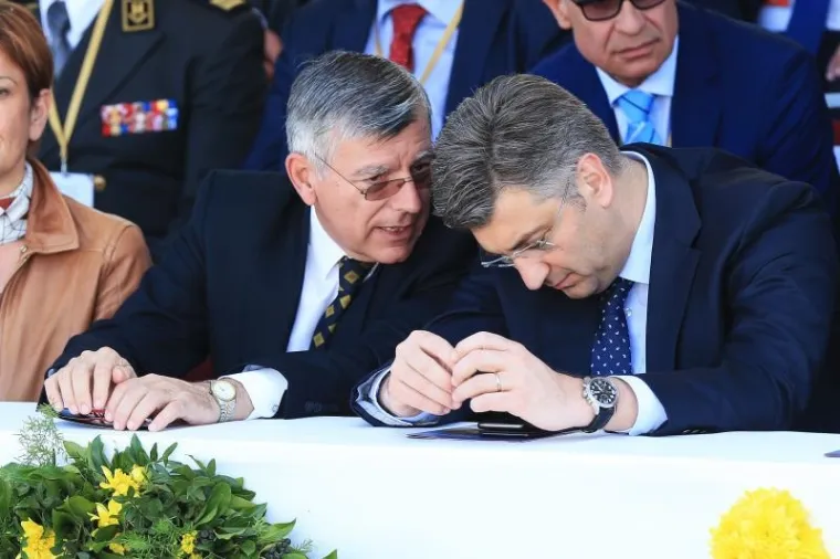 Željko Reiner i Andrej Plenković.