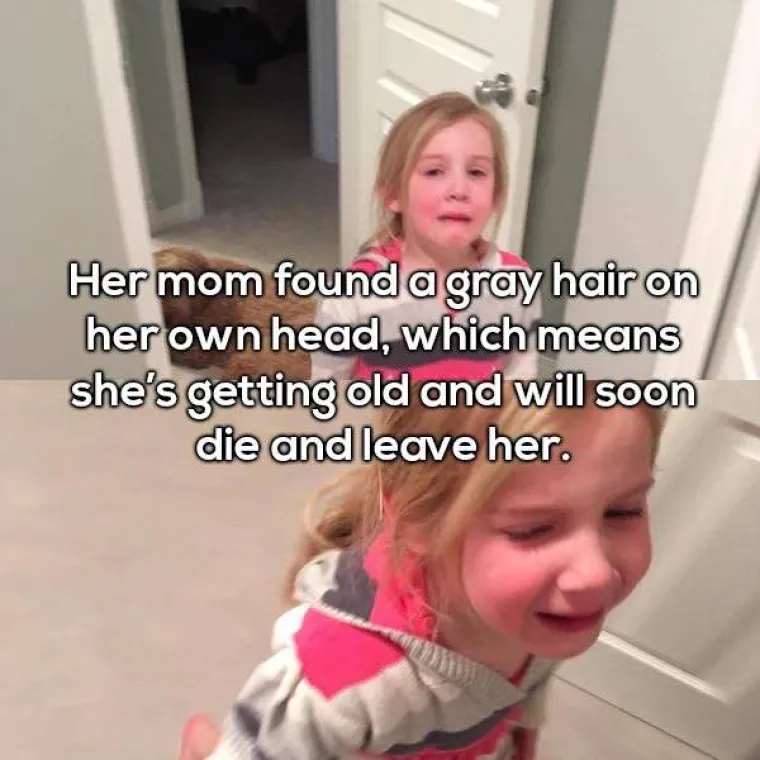 Mama je prona&scaron;la sijedu kosu na sebi pa se rasplakala jer to znači da stari i da će uskoro umrijeti.