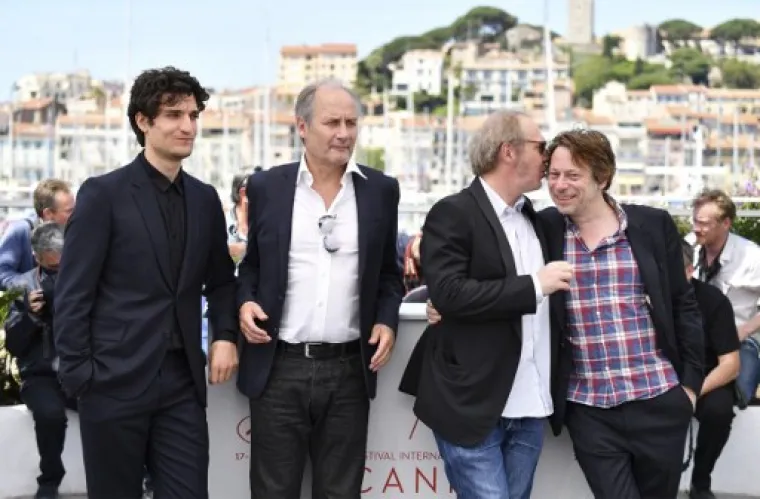 Louis Garrel, Hippolyte Girardot, Arnaud Desplechin, Mathieu Amalric