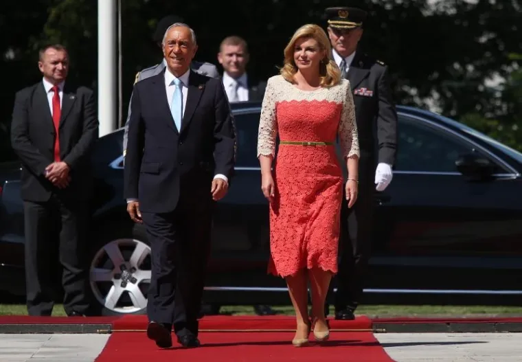 Hrvatska predsjednica Kolinda Grabar-Kitarović primila je predsjednika Portugalske Republike Marcela Rebela de Sousea.