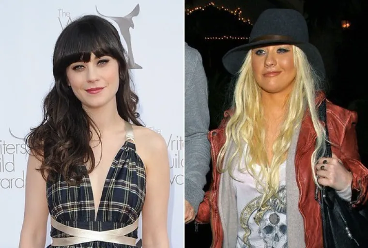 Zooey Deschanel i Christina Aquilea