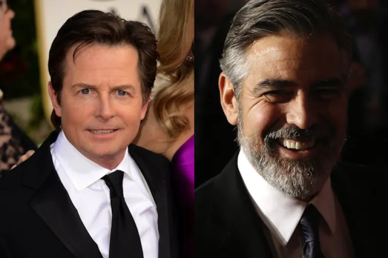 Michael J. Fox i George Clooney