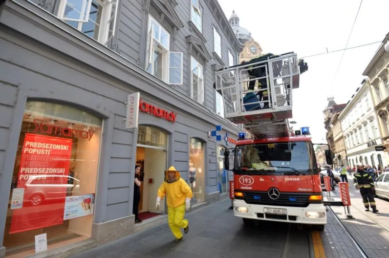 PČELE BLOKIRALE ILICU: Zbog skidanja ko&scaron;nice sa zgrade nastao kaos u centru Zagreba
