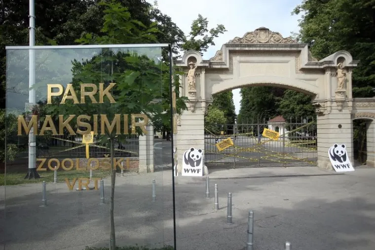 Na ulazu u park Maksimir osvanula poruka 'Priroda danas nema vremena za tebe'