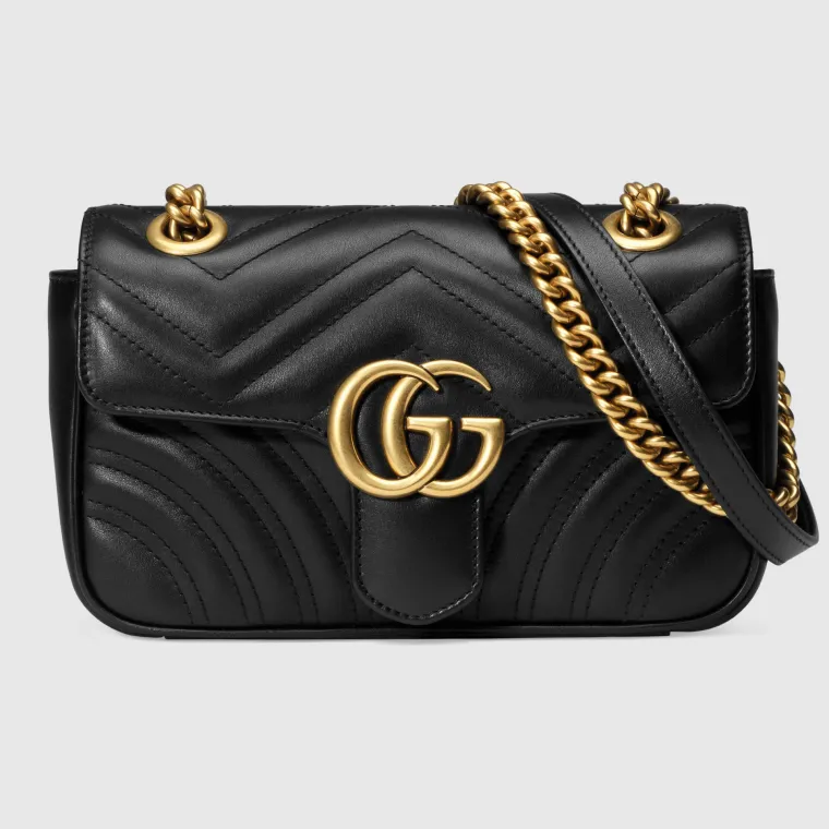 Mala crna torba sa zlatnim lancem, Gucci, 9.021,06 kuna
