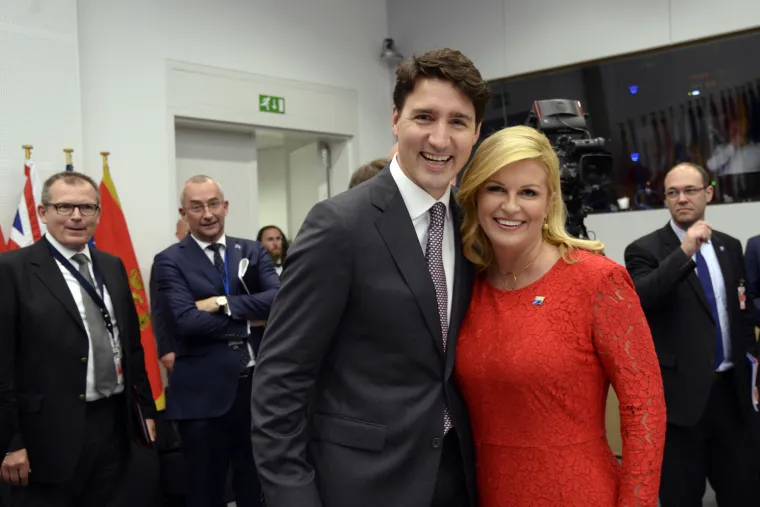 Justin Trudeau i Kolinda Grabar-Kitarović