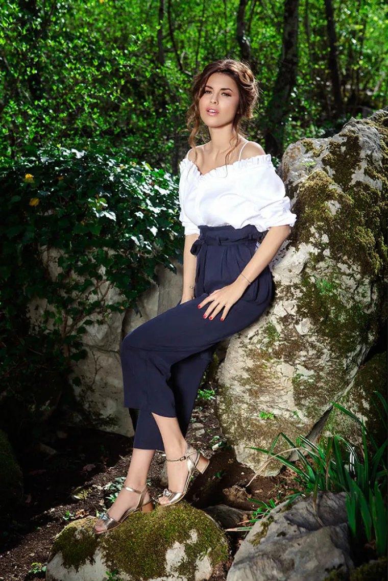 Retro &scaron;arm Guliver supertrendi sandala s block potpeticom