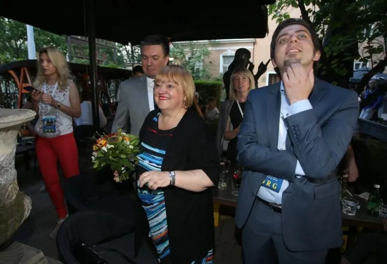 ZAGREB: Čekanje rezultata drugog kruga lokalnih izbora u stožeru Anke Mrak-Tarita&scaron;