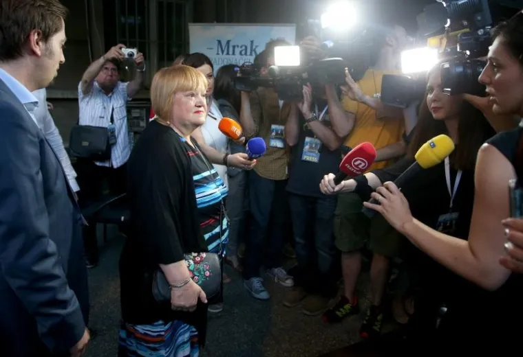 ZAGREB: Čekanje rezultata drugog kruga lokalnih izbora u stožeru Anke Mrak-Tarita&scaron;