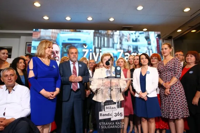 ZAGREB: Milan Bandić održao govor nakon pobjede u drugom krugu lokalnih izbora