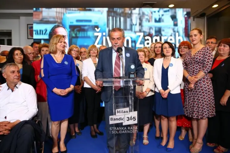 ZAGREB: Milan Bandić održao govor nakon pobjede u drugom krugu lokalnih izbora