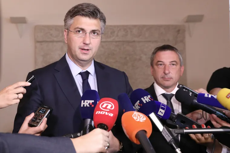 Andrej Plenković i Predrag &Scaron;tromar