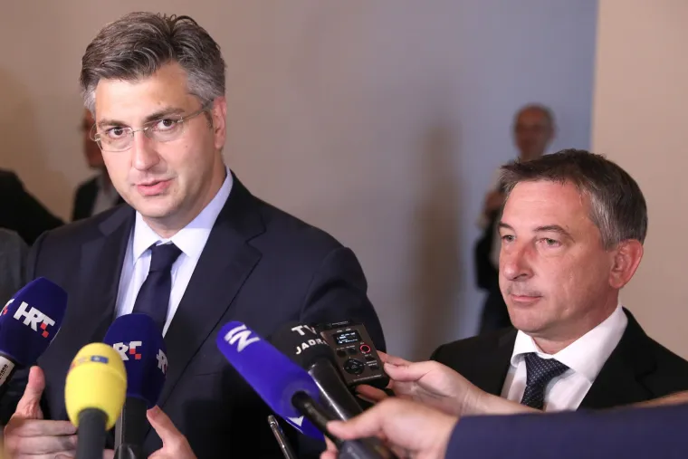 Andrej Plenković i Predrag &Scaron;tromar