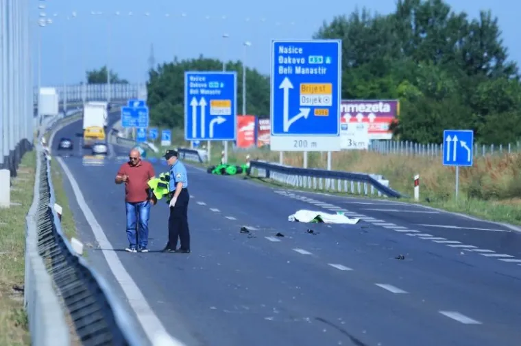 TE&Scaron;KA PROMETNA NESREĆA KOD OSIJEKA: Motociklist poginuo na obilaznici D2