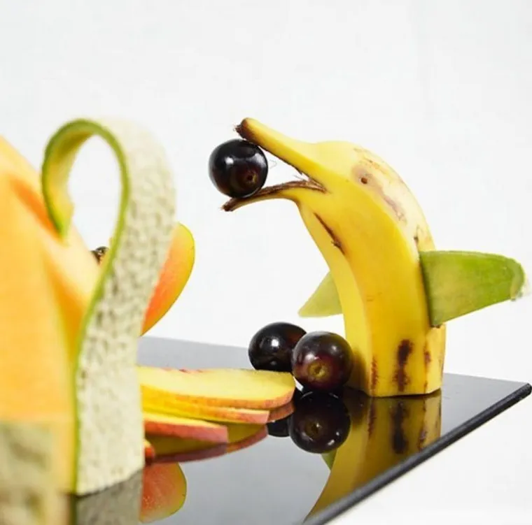 Nož umjesto dijetla: u njegovim rukama voće i povrće postaje remek djelo